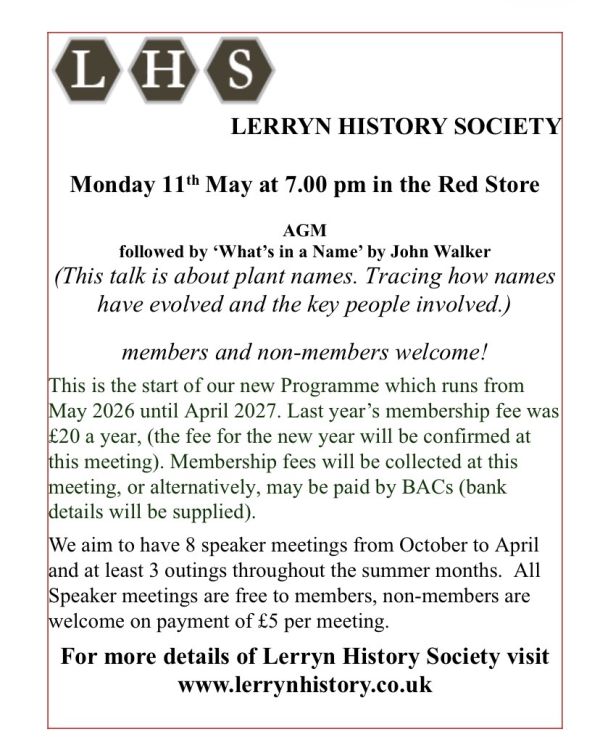 LERRYN HISTORY SOCIETY